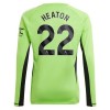 Officiële Voetbalshirt Doelman Manchester United Heaton 22 Thuis 2023-24 Lange Mouw - Heren